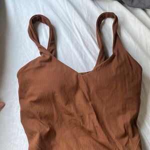 Lululemon Align 25” Body suit SZ 2 Color Roasted Brown